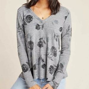 Anthropologie T.la vicky thermal waffle tunic